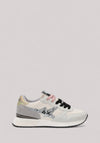 SCARPE DONNA STARGIRL GLITTER LOGO BIANCO PANNA