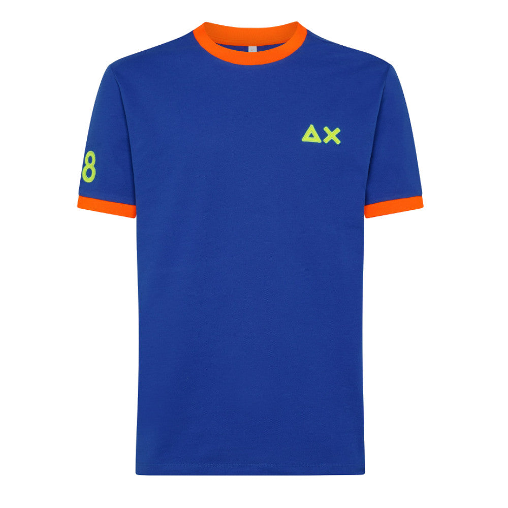 T-SHIRT UOMO LOGO FLUO ROYAL - T33122  58 - Linassi