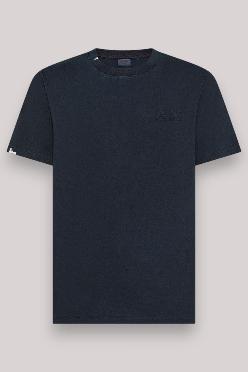 T-SHIRT UOMO VINTAGE NAVY BLUE - Linassi