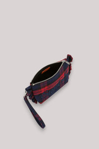 BORSA DONNA MINI POUCH CHECK ROUCHES ROSSO FUOCO