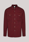 CAMICIA UOMO CON TASCHE IN FLANELLA RED MICRO BUFFALO