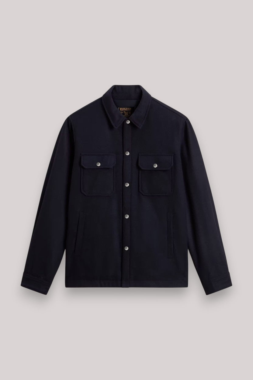 GIUBBINO UOMO BLUE HUNTING - WOOL CHECK ALASKAN SHIRT - Linassi