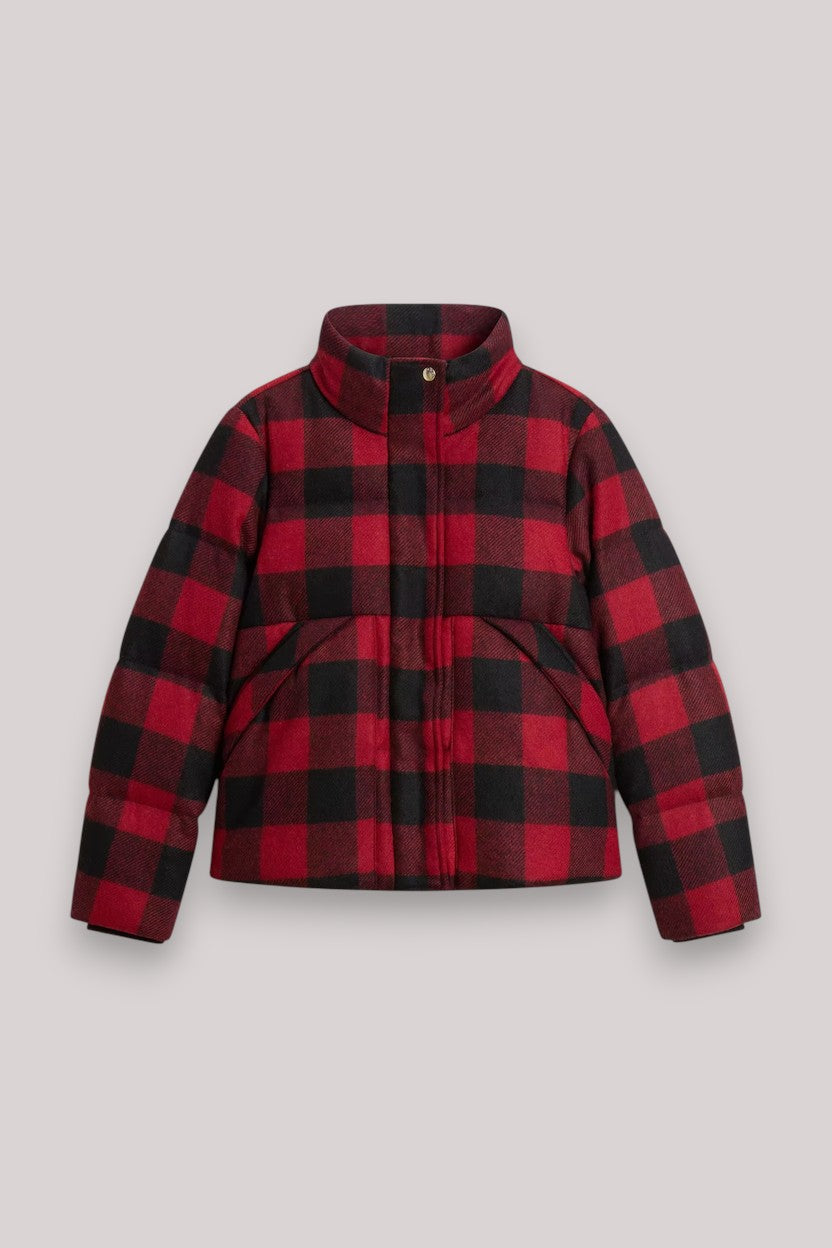 GIACCONE DONNA RED BUFFALO - WOOL PUFFER JACKET - Linassi