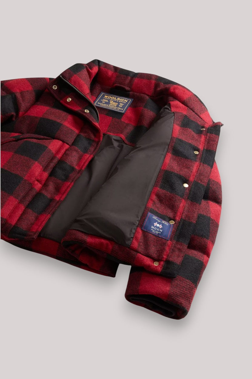 GIACCONE DONNA RED BUFFALO - WOOL PUFFER JACKET - Linassi