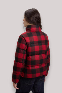 GIACCONE DONNA RED BUFFALO - WOOL PUFFER JACKET - Linassi