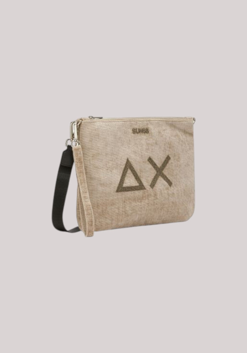 POCHETTE DONNA VELVET BEIGE