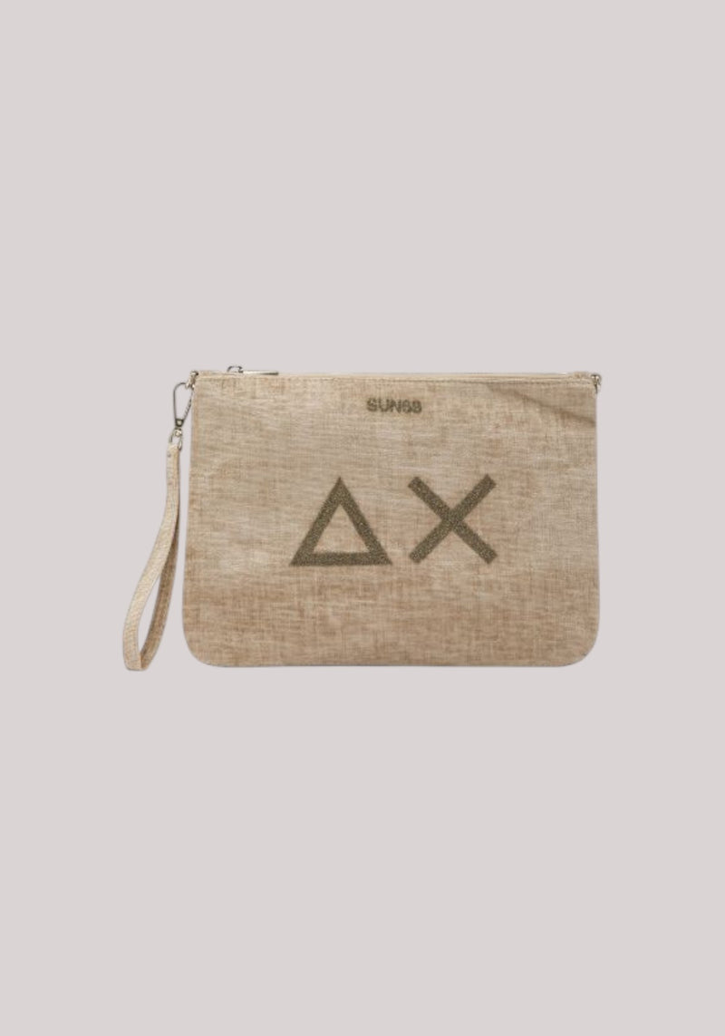 POCHETTE DONNA VELVET BEIGE