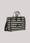 BORSA DONNA CALI MIDI TARTAN NERO
