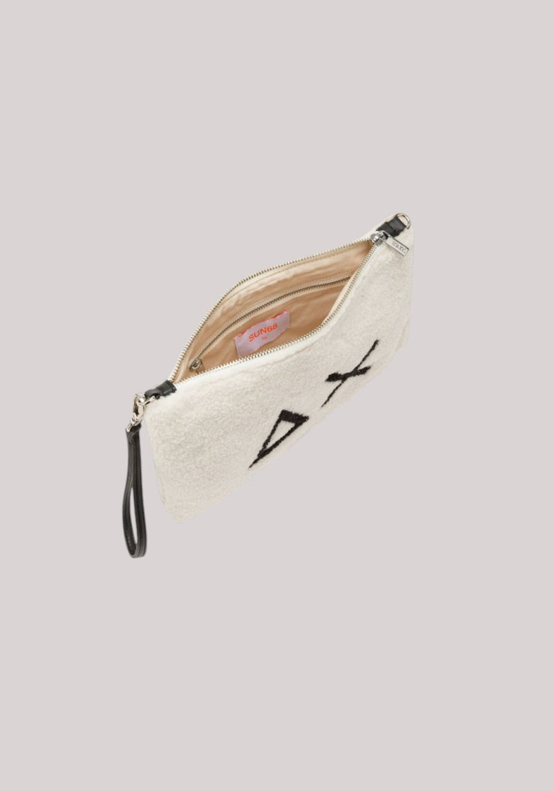 POCHETTE DONNA TEDDY BIANCO PANNA