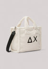 BORSA DONNA MIDI IN TEDDY BIANCO PANNA