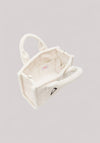 BORSA DONNA MIDI IN TEDDY BIANCO PANNA