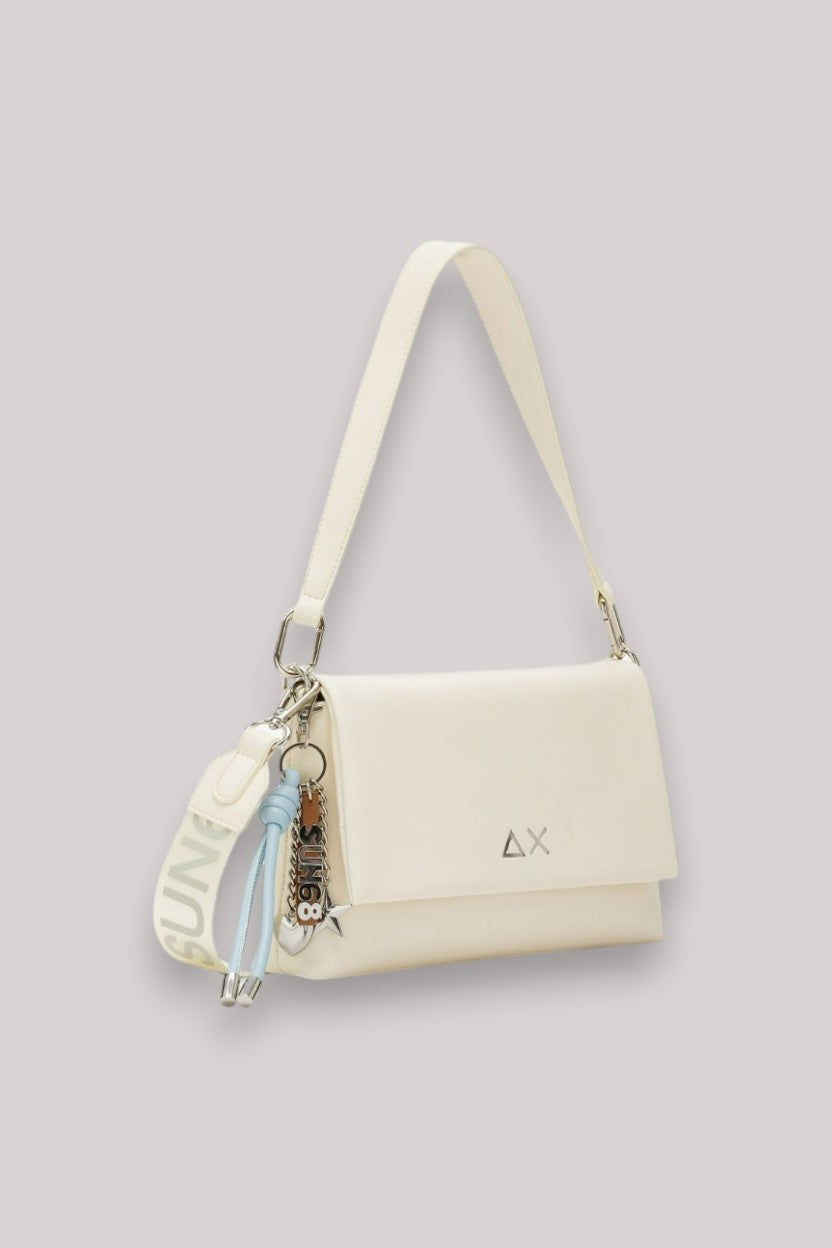 BORSA DONNA POCHETTE PREMIUM BIANCO PANNA - Linassi