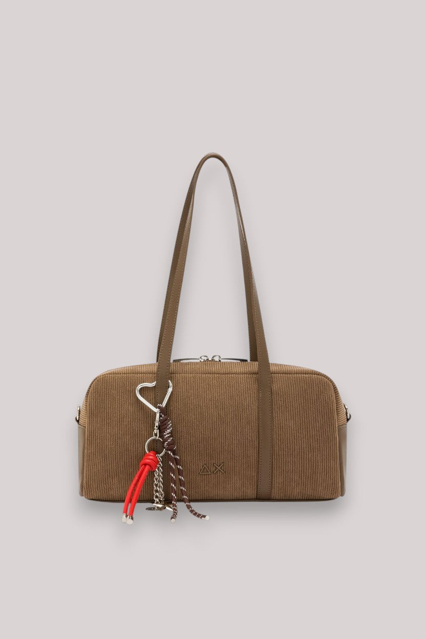 BORSA DONNA CASE BAG CORDUROY BEIGE SCURO
