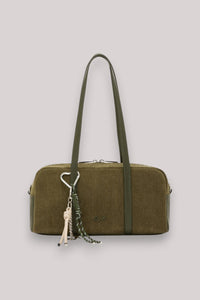 BORSA DONNA CASE BAG CORDUROY MILITARE SCURO