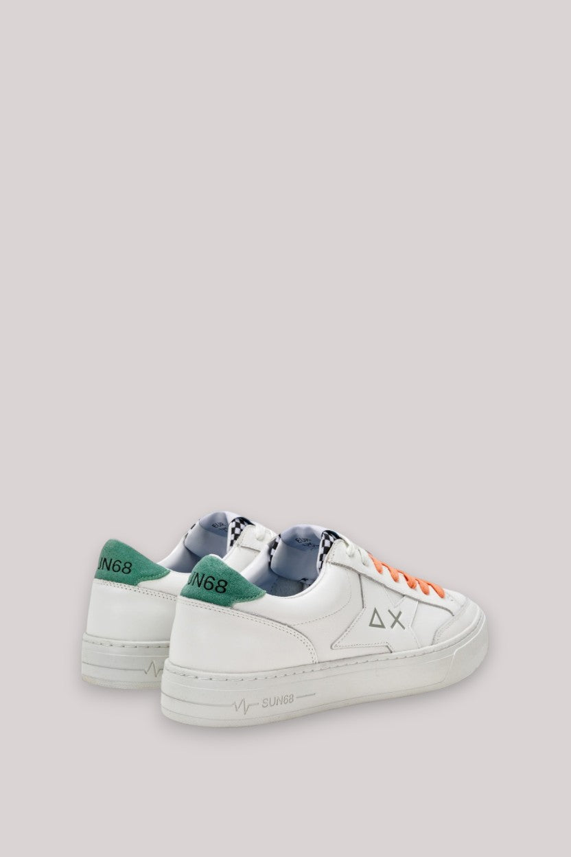 SCARPE UOMO SNEAKERS BIANCO VERDE SALVIA - SKATE Z32125 00184