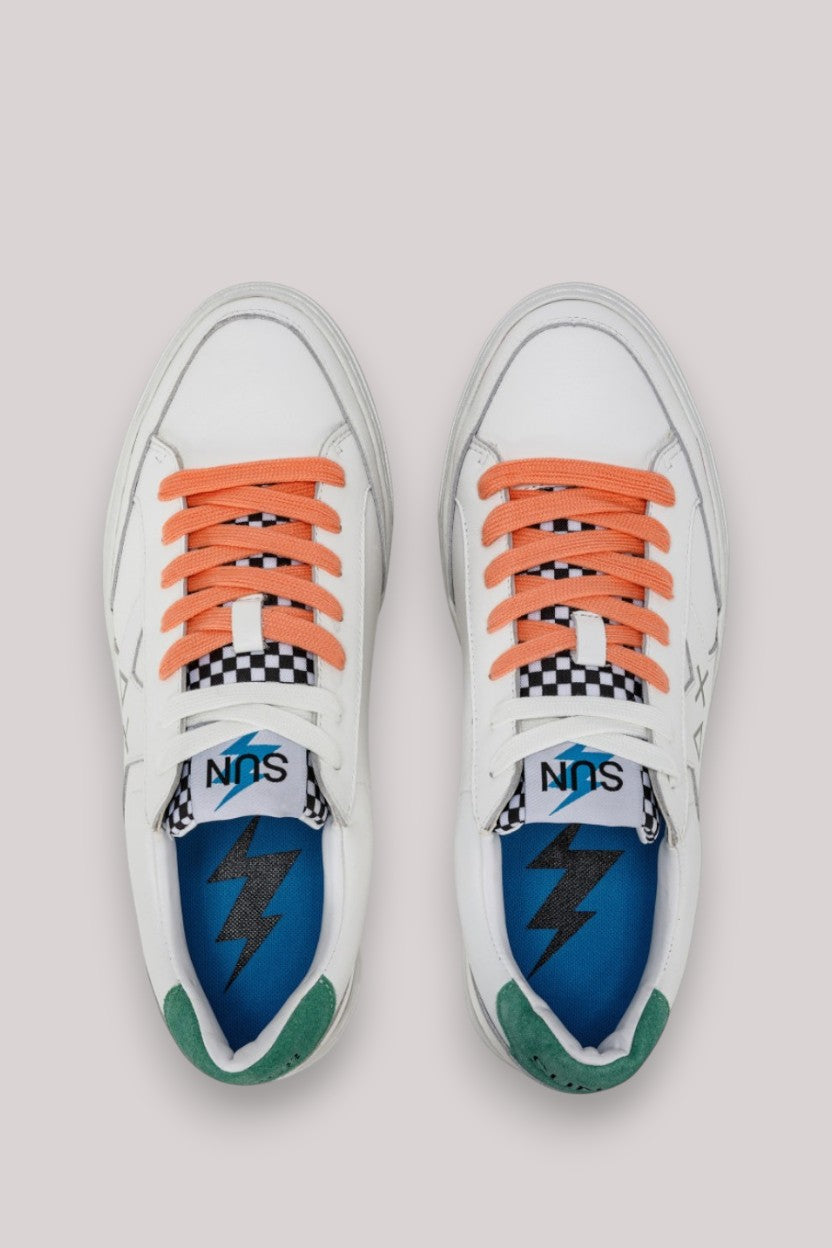 SCARPE UOMO SNEAKERS BIANCO VERDE SALVIA - SKATE Z32125 00184