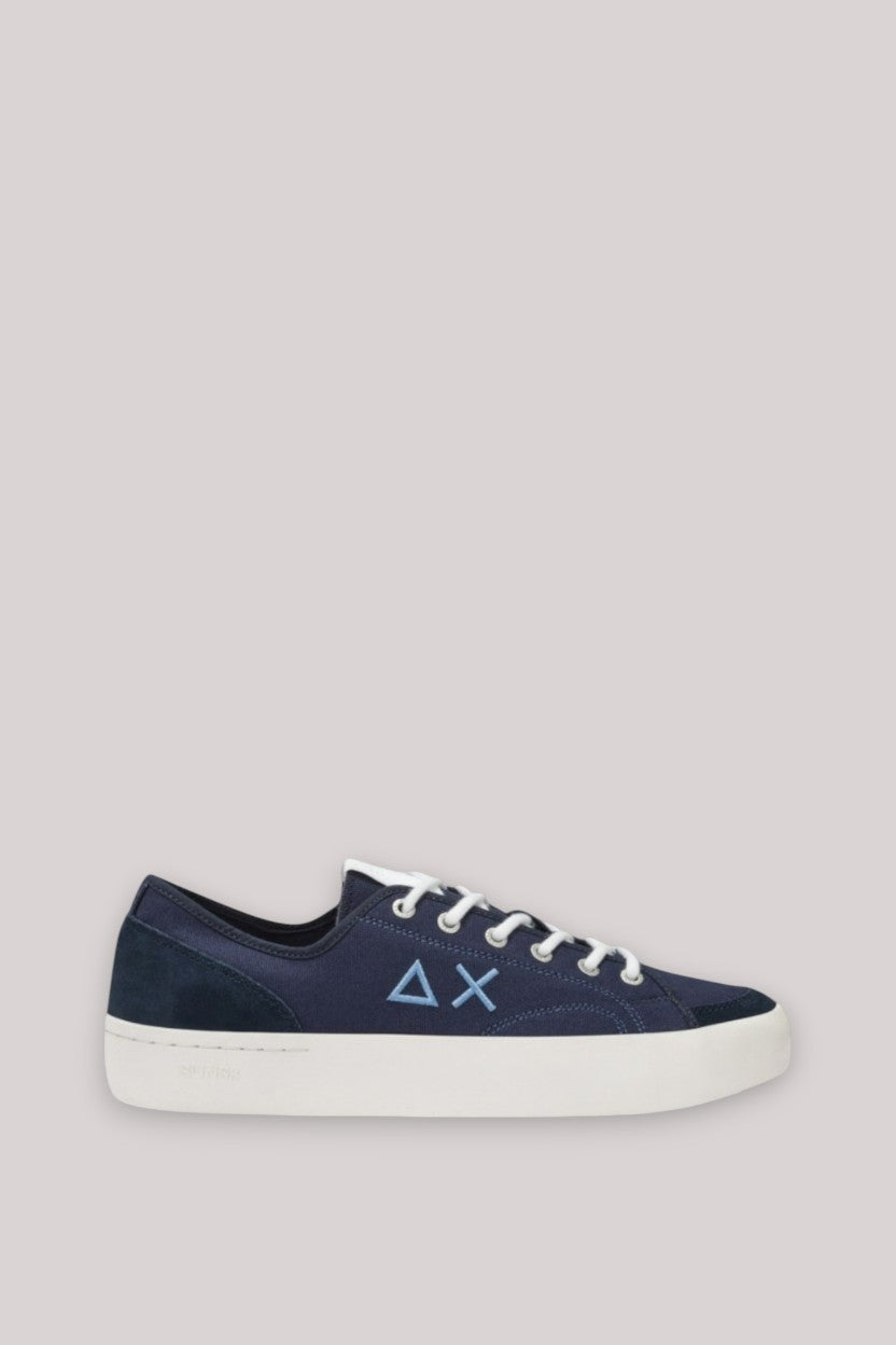 SCARPE UOMO CANVAS NAVY BLUE - Linassi