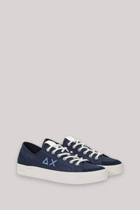 SCARPE UOMO CANVAS NAVY BLUE - Linassi