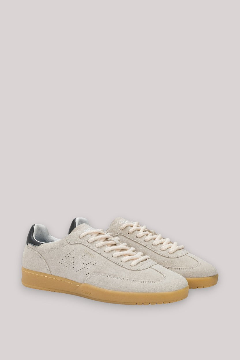 SCARPE UOMO CALIFORNIA SUN SUEDE BIANCO PANNA - Linassi
