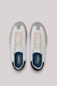 SCARPE UOMO CALIFORNIA SUN LEATHER BIANCO GRIGIO CHIARO - Linassi