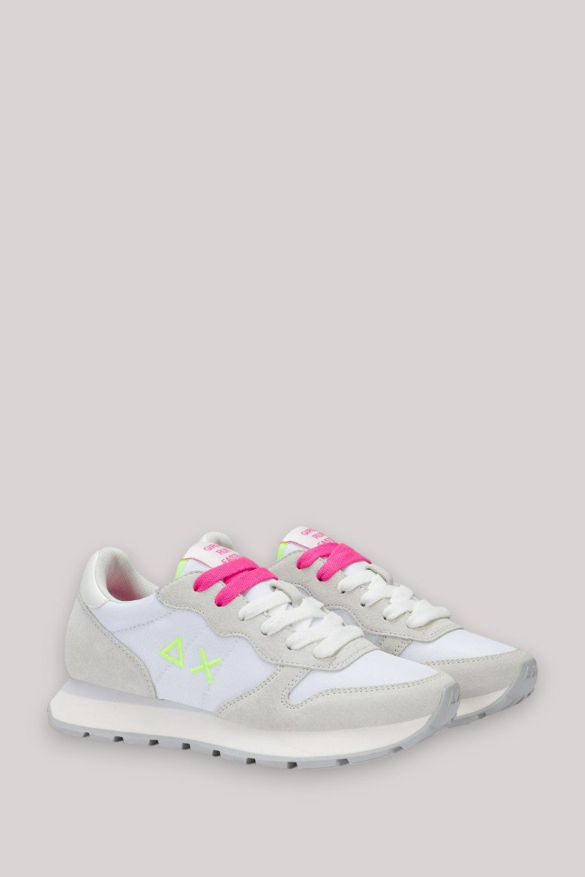 SCARPE DONNA ALLY SOLID BIANCO FUXIA FLUO - Linassi