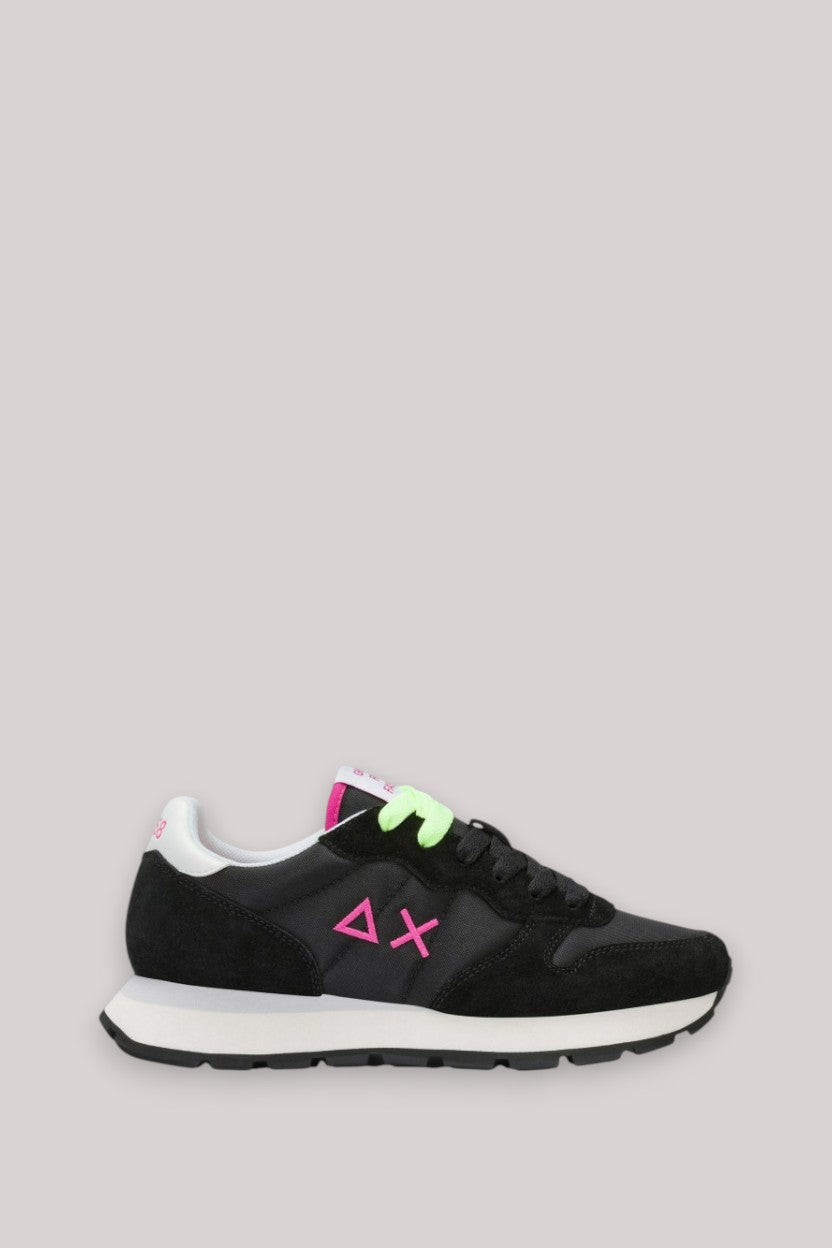 SCARPE DONNA ALLY SOLID NERO FUXIA FLUO - Linassi