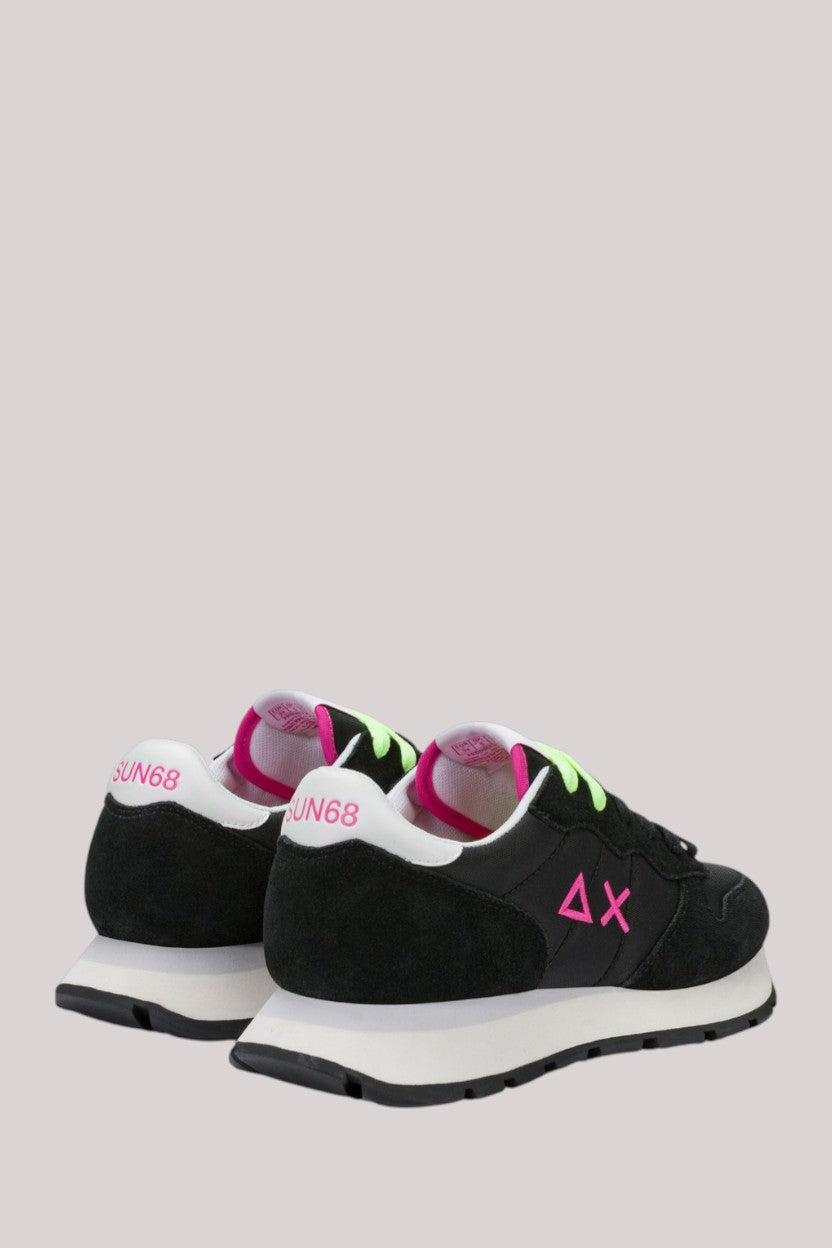 SCARPE DONNA ALLY SOLID NERO FUXIA FLUO - Linassi