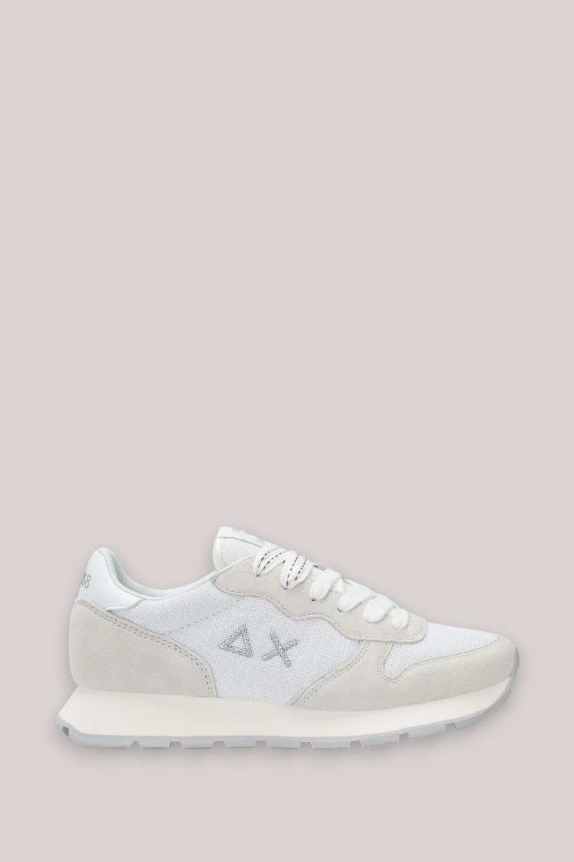 SCARPE DONNA ALLY GLITTER TEXTILE BIANCO - Linassi