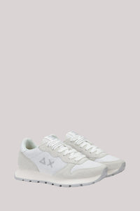 SCARPE DONNA ALLY GLITTER TEXTILE BIANCO - Linassi