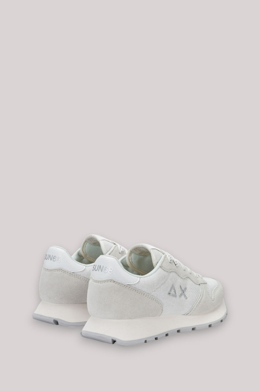 SCARPE DONNA ALLY GLITTER TEXTILE BIANCO - Linassi