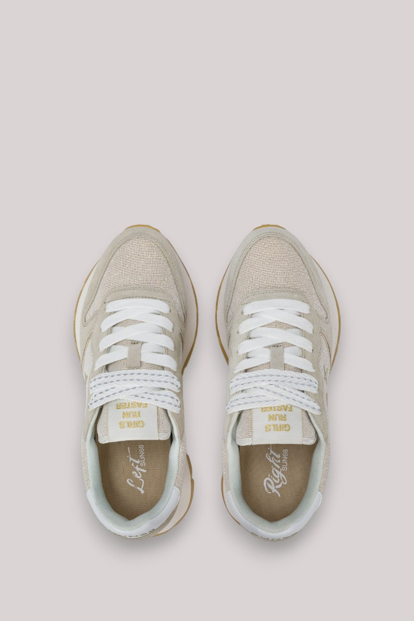 SCARPE DONNA ALLY GLITTER TEXTILE ORO - Linassi