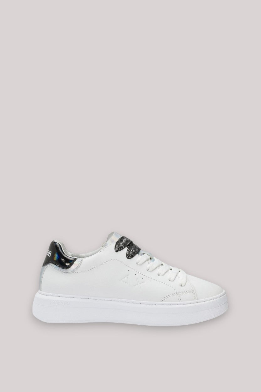 SCARPE DONNA GRACE LEATHER BIANCO/NERO - Linassi