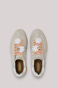 SCARPE DONNA CALIFORNIA SUN SUEDE BIANCO PANNA - Linassi