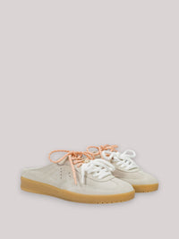 SCARPE DONNA SABOT CALIFORNIA SUN SUEDE BIANCO PANNA - Linassi