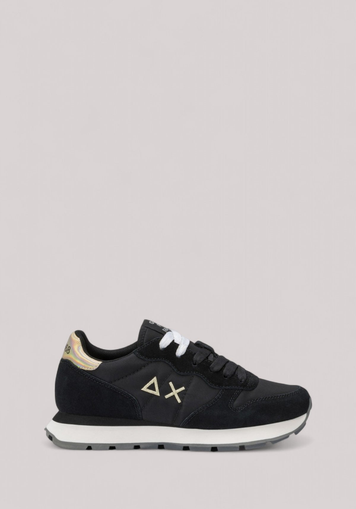 SCARPE DONNA ALLY GOLD SILVER NERO - Linassi