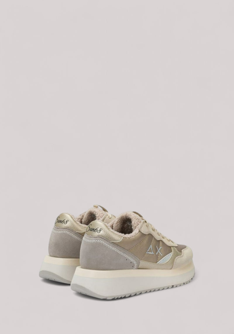 SCARPE DONNA BIG ALLY TEDDY FUR BIANCO PANNA