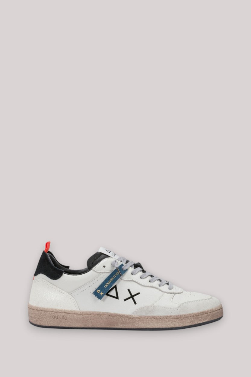 SCARPE UOMO URBAN BASKET BIANCO PANNA/NERO