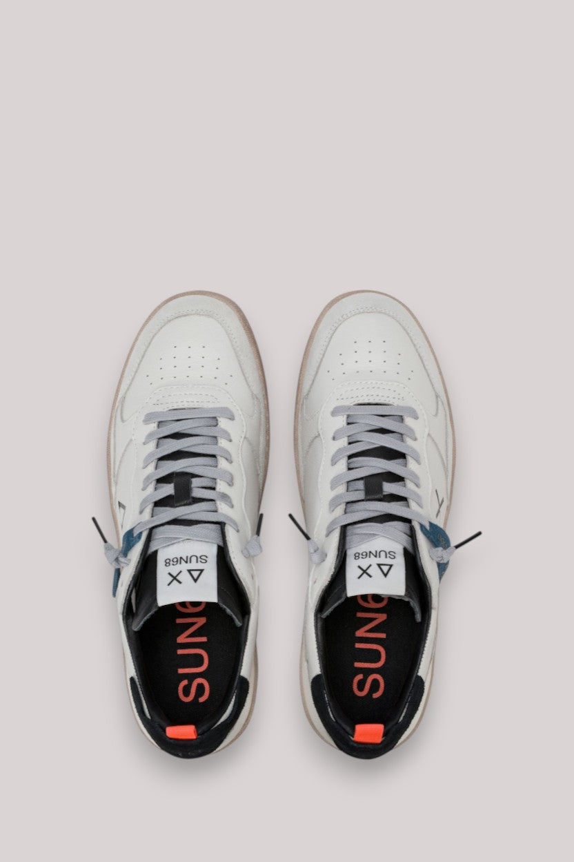 SCARPE UOMO URBAN BASKET BIANCO PANNA/NERO