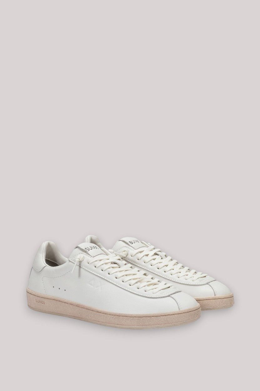 SCARPE UOMO URBAN PEAK LEATHER BIANCO PANNA - Linassi