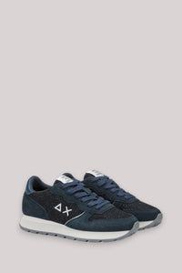 SCARPE DONNA ALLY GLITTER TEXTILE NAVY BLUE