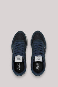 SCARPE DONNA ALLY GLITTER TEXTILE NAVY BLUE