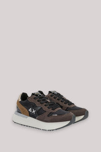 SCARPE DONNA BIG STARGIRL MIX MATERIALS NERO
