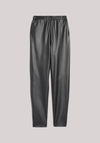 PANTALONE DONNA IN ECOPELLE NERO