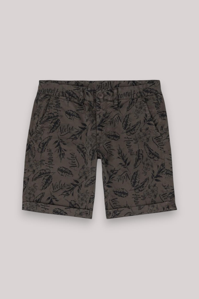 BERMUDA UOMO  IN COTONE STRETCH  MUD - Linassi