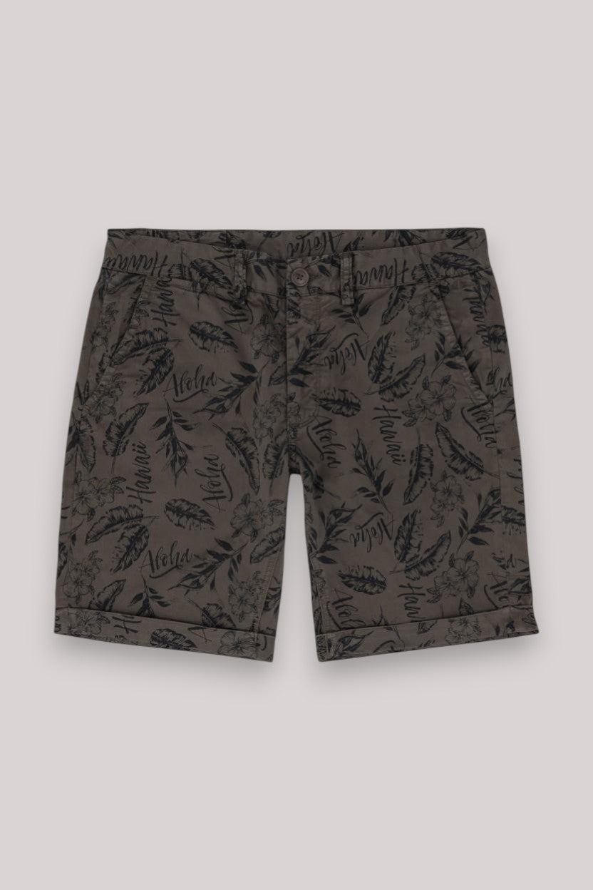 BERMUDA UOMO  IN COTONE STRETCH  MUD - Linassi