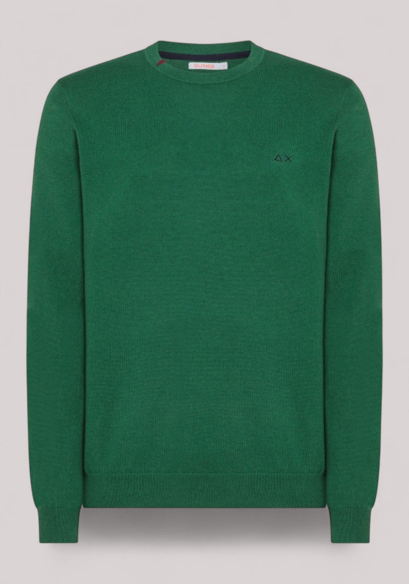 MAGLIA UOMO GIROCOLLO VERDE SMERALDO