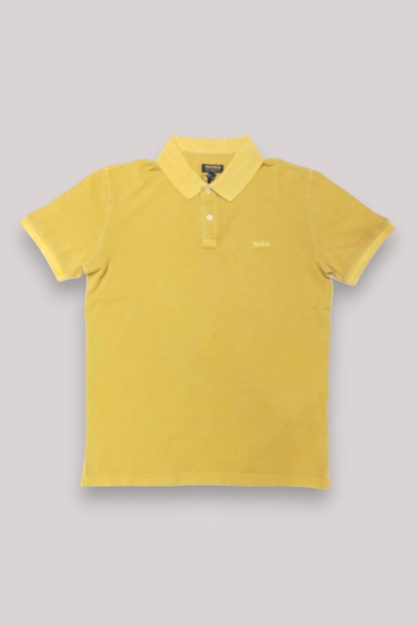 POLO UOMO SLIM FIT IN COTONE STRETCH GIALLO - Linassi