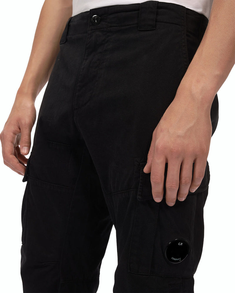 PANTALONE UOMO STRETCH CARGO BLACK - 13CMPA186A-005529G 999 - Linassi