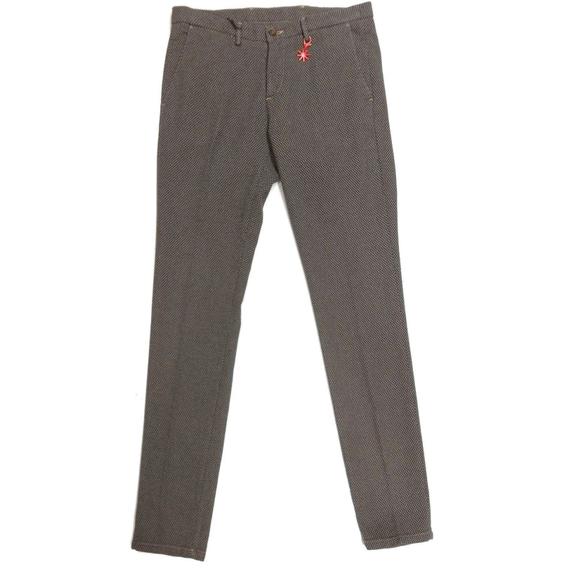 PANTALONE UOMO SLIM FIT IN COTONE STRETCH BLU MARRONE - 2932P1578T 203878 - Linassi