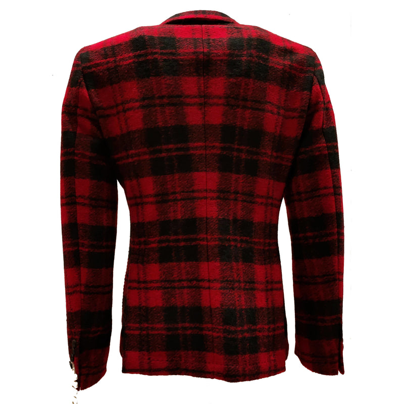 GIACCA UOMO SLIMFIT TARTAN ROSSO - 3132G2728M1 203699 18 - Linassi